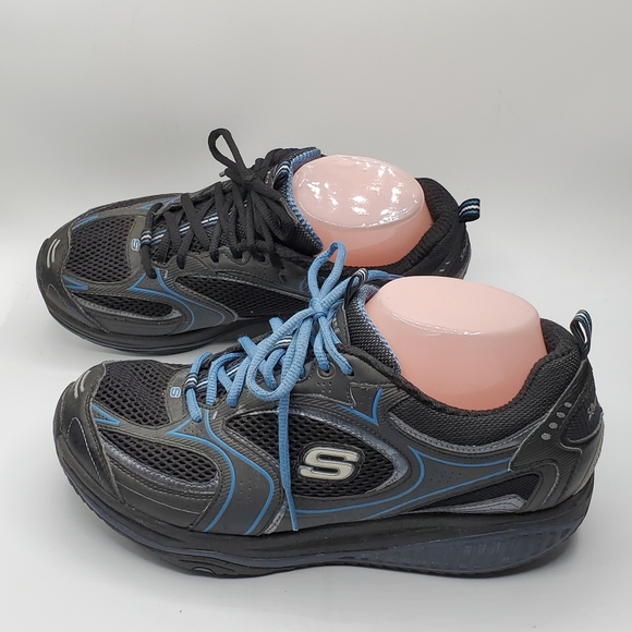 Sketchers shape ups 12320 workout walking shoes with rounded bottom - Picture 2 of 12